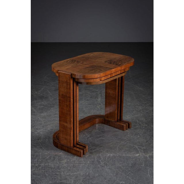 Art Deco Nesting Tables from De Coene, 1930s, Set of 3 For Sale - Image 13 of 18