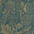 Contemporary Sample - Schumacher Uccello Sisal Wallpaper in Gold on Peacock For Sale - Image 3 of 3