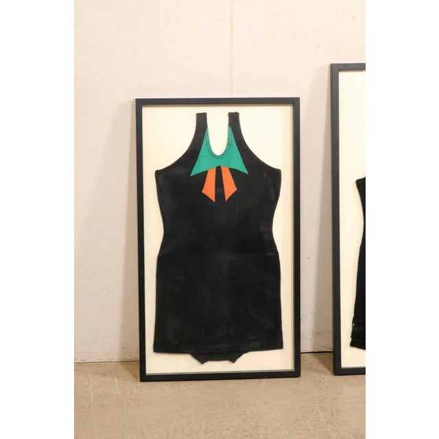 Collection of Framed 1920's Swimwear - Set of 3 For Sale - Image 10 of 10