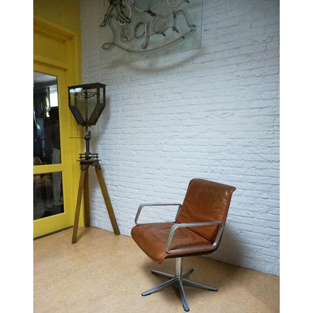 Wilkhahn Program 2000 Armchair in Leather by Delta Design for Wilkhahn, 1960s For Sale - Image 4 of 18