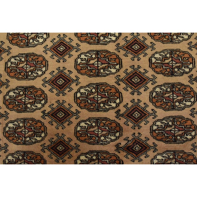 Beige Bokhara Rug 5’2” X 8’1” Beige Wool Tribal Hand-Knotted Oriental Carpet For Sale - Image 8 of 12