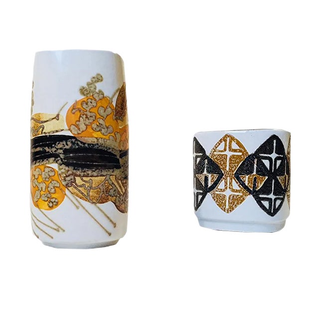 Danish Ceramic Vases by Ellen Malmer for Royal Copenhagen, 1970s, Set of 2 For Sale