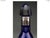 Baccarat Cobalt Cut-to-Clear Crystal and 950 Silver Liqueur Set, 1910, Set of 7 For Sale - Image 3 of 16