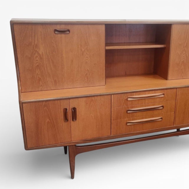 Wood Vintage Fresco Teak High Sideboard from G-Plan, 1970s For Sale - Image 7 of 10