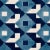 Op Art Sample - Schumacher x Johnson Hartig Dazzle Ship Velvet Fabric in Azure For Sale - Image 3 of 5
