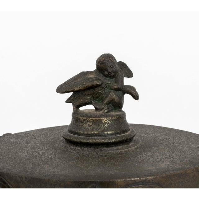 Dark Green Tiffany Studios Aladdin Floor Lamp, Circa 1910 For Sale - Image 8 of 13