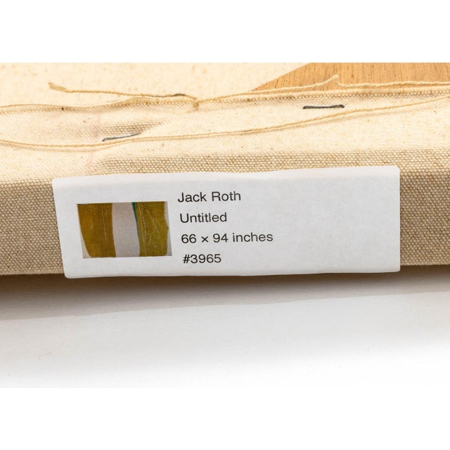 Olive Jack Roth Untitled Acrylic on Canvas, 1980 For Sale - Image 8 of 8