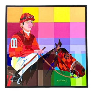 Vintage Original Abstract Figurative on Canvas For Sale