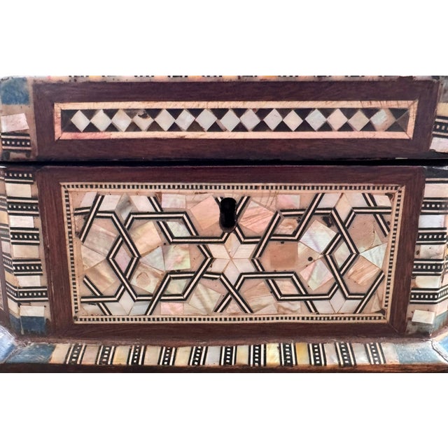 Early 20th Century Magestic Syrian Inlaid Treasure Boxes For Sale - Image 10 of 17