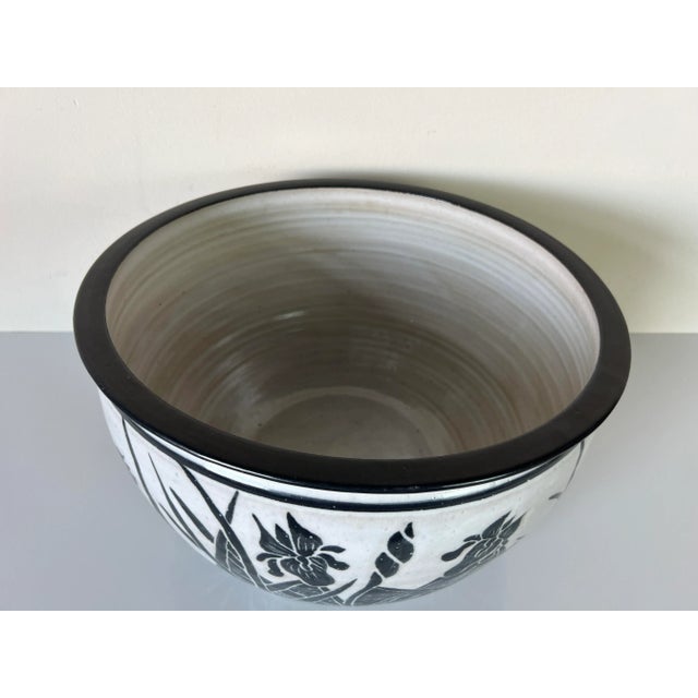 I'm pleased to offer for sale this magnificent Vintage handmade decorative pottery planter with hand painted flowers that...