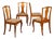 20th Century Art Nouveau Chairs in Oak, Set of 4 For Sale