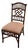 Vintage Tommy Bahama Chinese Chippendale Bamboo Side Chair, Reupholstered in Kravet “Wild Thing” For Sale