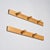 Set of two solid pine coat racks with 3 and 2 hooks. Provenance: "Les Tournavelles" Residence, Arcs 1800, French Alps. A...