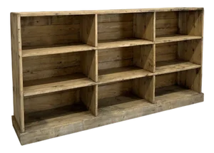 Rustic Free-Standing Haberdashery Pigeon Hole Shelves, 1920s