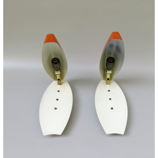 Space Age Brass Wall Lights from Kaiser, 1960s, Set of 2 For Sale - Image 6 of 18