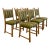 1970s Set of 6 Mid-Century Modern Oak Dining Chairs Attributed to Henning Kjaernulf For Sale