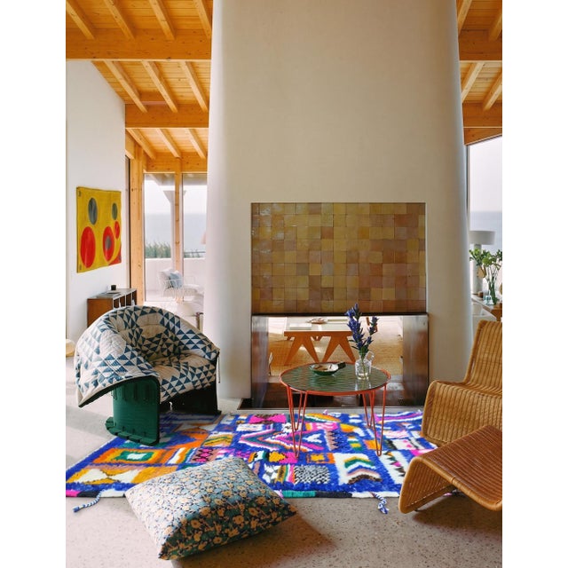 Contemporary Small Contemporary Wool Rug - 5.3 X 3.4 Ft For Sale - Image 3 of 6