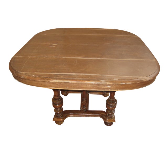 Extendable French Dining Table, 1920s For Sale