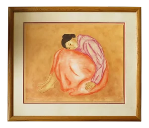 1980s "Doreen" Figurative Serigraph by R.C. Gorman, Framed