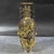 Late 20th Century Gilt Bronze Vase With Dragon & Phoenix Relief For Sale In Los Angeles - Image 6 of 8