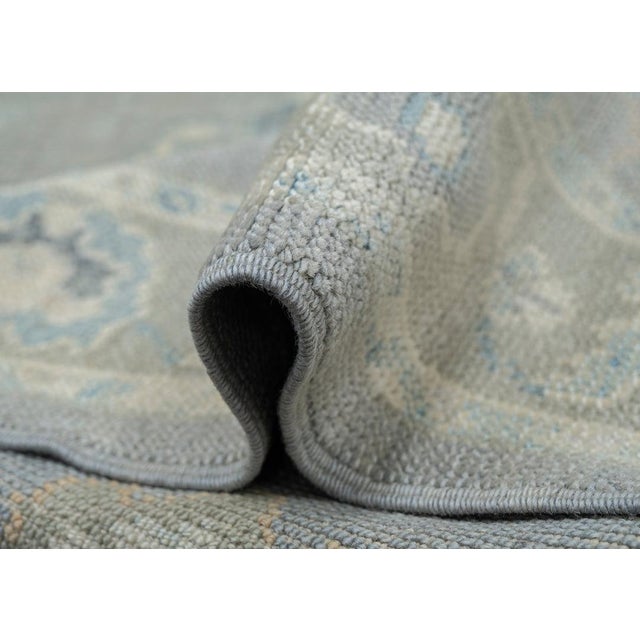 Turkish Oushak Rug 3'1" x 12'3" For Sale - Image 4 of 10