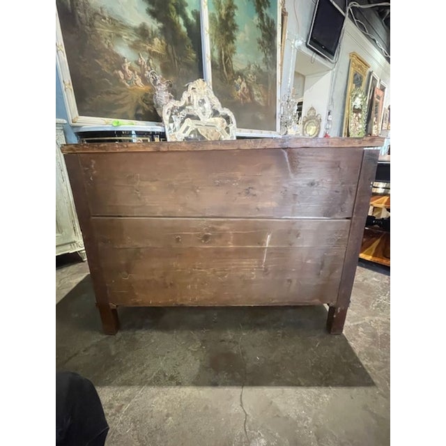 19th C. German Biedermeier Walnut Commode For Sale In Dallas - Image 6 of 8