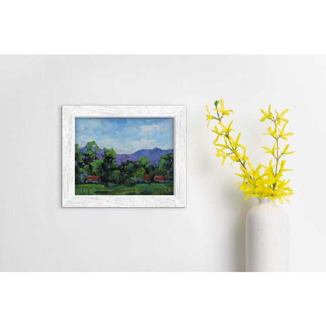 Green Quiet Places & Journeys — Modern Contemporary Landscape (Original Oil Landscape) For Sale - Image 8 of 18