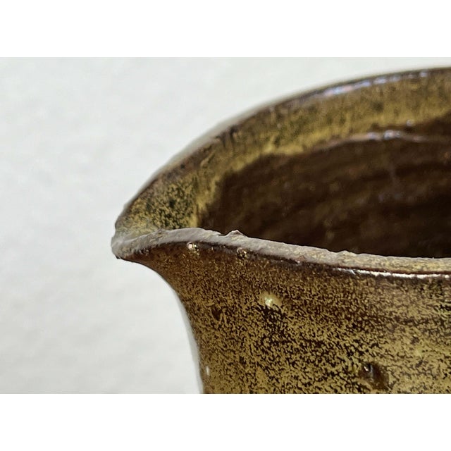 Mid-Century Modern Danish Studio Pottery Carafe Vase from Poul Havgaard, Faaborg, 1960s For Sale - Image 12 of 18
