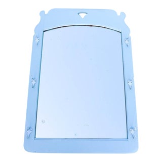 Cottage Style Mirror With Hooks For Sale