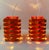 1960s Orange Geometric Octave Pendant Lamps from Niels Esmann & H. C. Jensen, 1960s, Set of 2 For Sale - Image 5 of 11