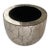 Larry Lubow for Steve Chase Crackle Pattern Planter in Silver Metallic Glaze For Sale