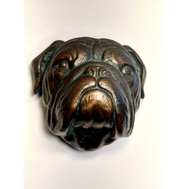 Mid 20th Century Solid Bronze Door Knocker For Sale - Image 12 of 12