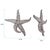 Plastic Deep Pewter Starfish - medium For Sale - Image 7 of 7