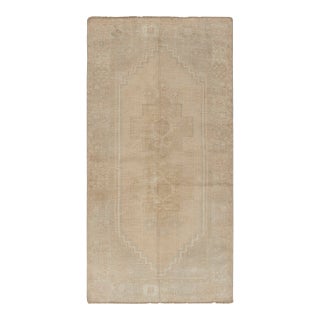 Vintage Circa 1940 Turkish Oushak Area Rug 3'6 X 6'7 For Sale