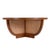 Bali Breeze 42 in. Round Wood and Mesh Woven Coffee Table, Heritage For Sale In Chicago - Image 6 of 10