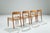 Model 75 Dining Chairs in Oak by Niels Otto Moller for J. L. Møllers, Denmark, 1954, Set of 4 For Sale - Image 4 of 15