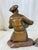 Bronze 1920s Hubley Cast Iron Accordion Player Bookends on Banded Onyx - Pair For Sale - Image 8 of 11