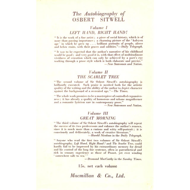 "Laughter in the Next Room" 1949 Sitwell, Osbert For Sale - Image 4 of 8