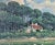 This artwork "Landscape with House" c.1925 is a oil painting on canvas by Danish artist Axel Olsen Haldrup, 1890-1976. It...