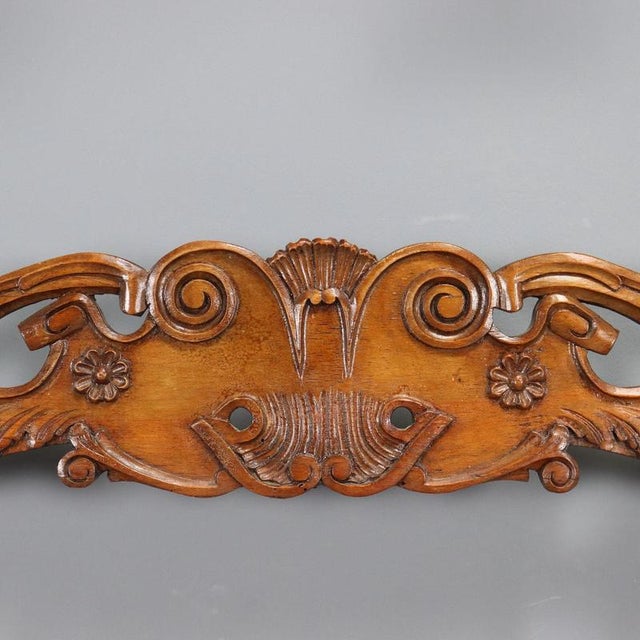 Wood Wall Coat Rack in Walnut-Stained Beech For Sale - Image 7 of 12