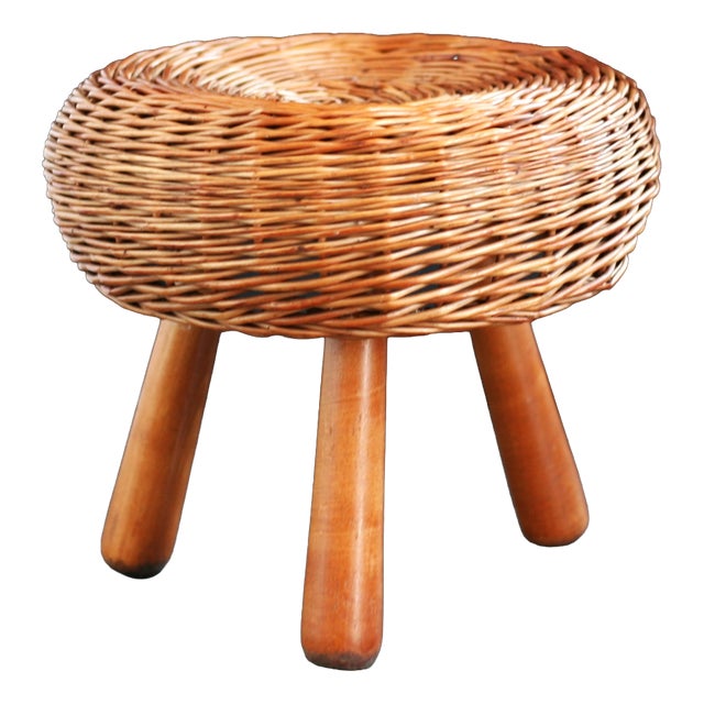 Vintage Low Stool by Tony Paul, 1950s For Sale