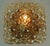 Large Mid-Century Modern Bubble Amber Glass Ceiling Light, 1960s For Sale - Image 14 of 15
