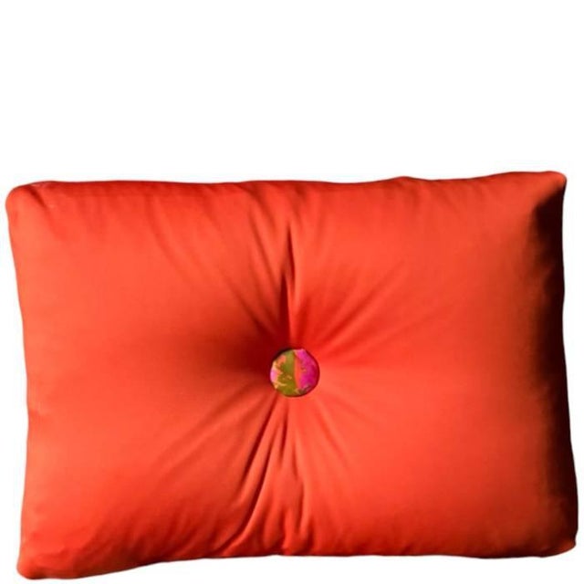 Textile Fergus Cushion in Silk by Sohil Design For Sale - Image 7 of 7