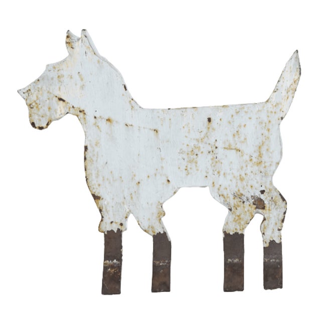 Iron Scottish Terrier Dog Boot Scraper Yard Decoration Chairish