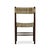 Rustic Rush Seat Dining Chair in Dark Wood For Sale - Image 9 of 11