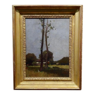 Impressionist William J. Kaula -New Hampshire Cottage Landscape Oil Painting For Sale
