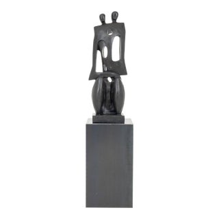 Contemporary Abstract Figures Marble Sculpture For Sale