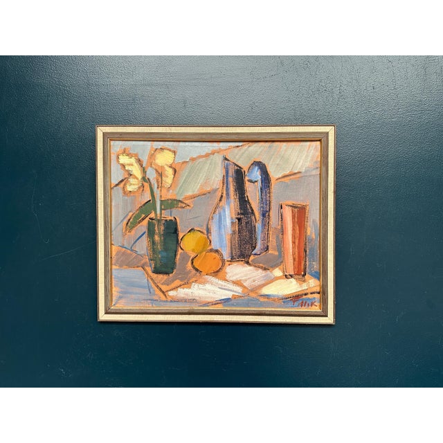 Gösta Falck, Tabletop, 1960s, Oil on Canvas, Framed For Sale - Image 16 of 18