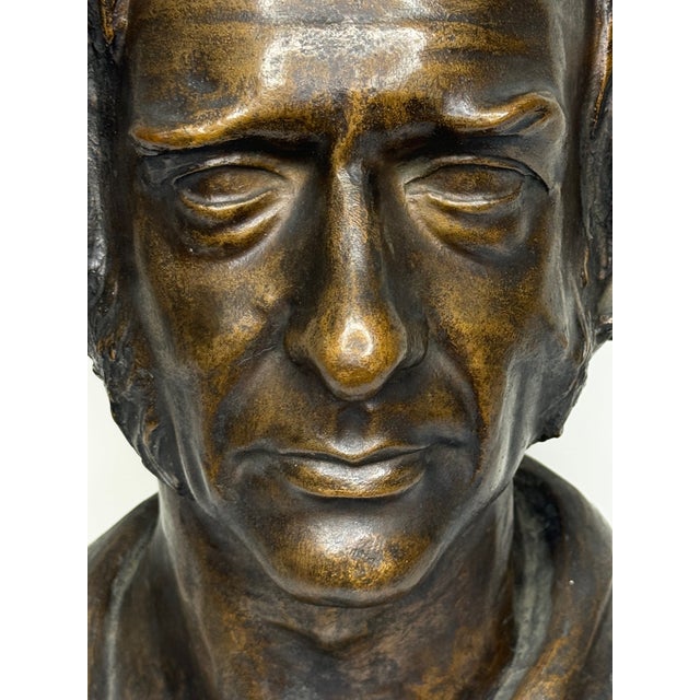 Metal Historic Scottish 19th Century Bronze Sculpture Bust of Thomas Guthrie Philanthropist For Sale - Image 7 of 11