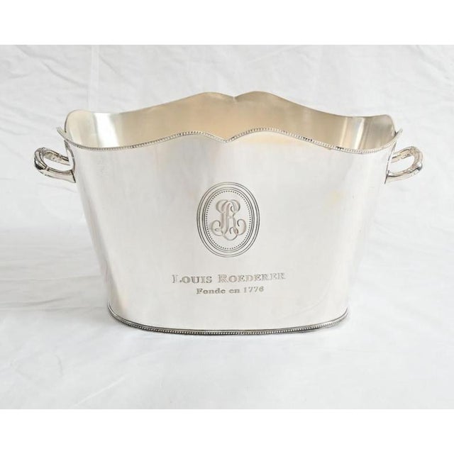 Silver Plat Champagne Bucket For Sale - Image 6 of 7